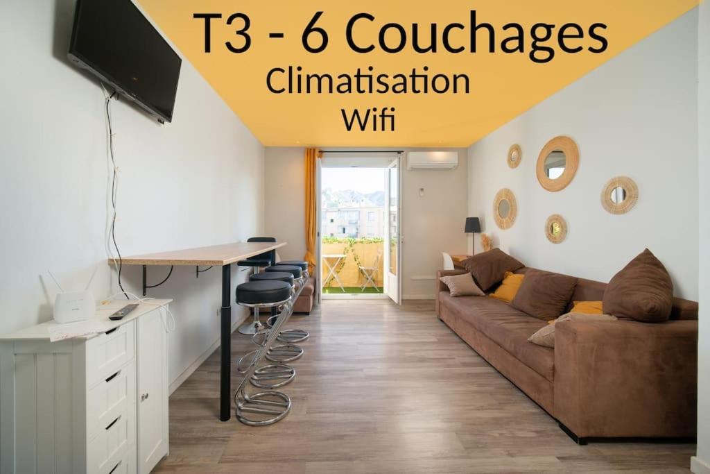 Air-Conditioned Apartment Sleeps 4 To 6 Parking Marsilia Exterior foto